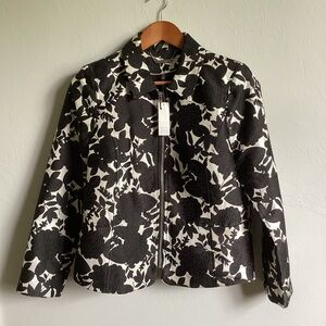 WHBM Floral Jacquard Washable Jacket Size 14P